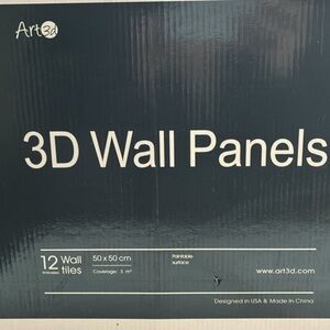3D Wall Panels - Black (two packs )